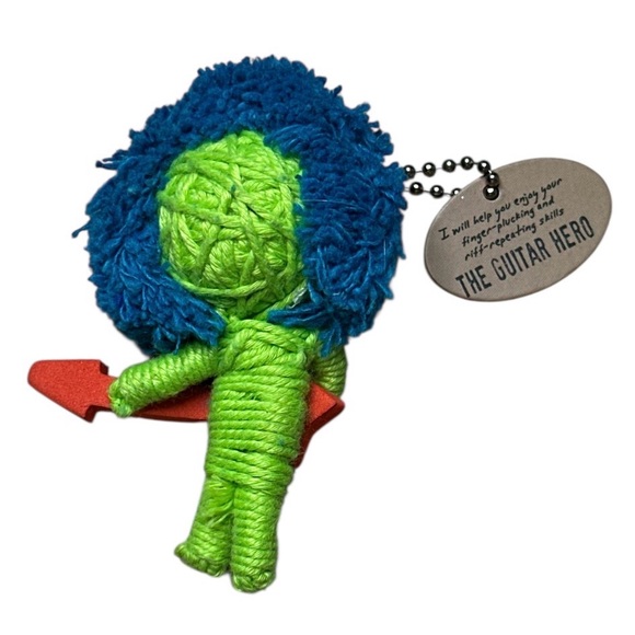 Watchover Voodoo "The Guitar Hero" collectible string doll keychain - Picture 2 of 2